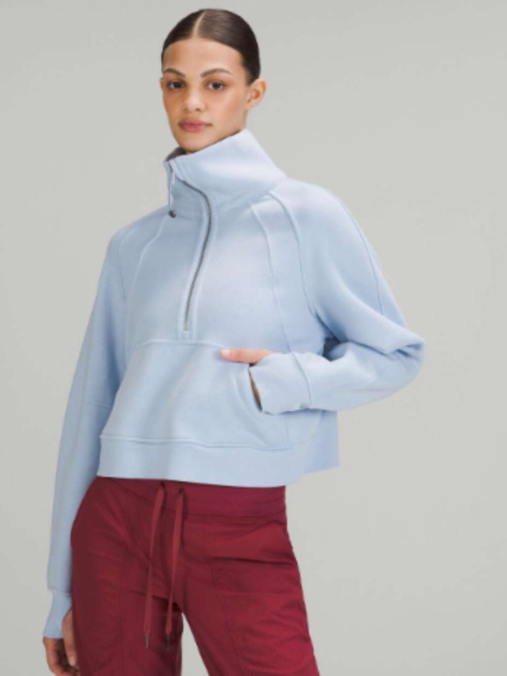 NWT Lululemon Scuba Oversized Funnel Neck - XL/XXL - Blue Linen